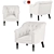 Elegant Somerville Buttoned Chair 3D model small image 1