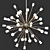 Italian Starburst Pendant Light 3D model small image 1