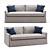 Belgian Classic Sofa: European Elegance for Your Home 3D model small image 1