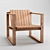 Indoor-Outdoor Classic BK11 Teak Chair 3D model small image 1