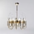 Elegant Gaetano Sciolari Brass Pendant 3D model small image 1