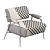 Potocco Stay Lounge Armchair 3D model small image 3