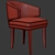 Minimalist Ibis Dining Chair: Stylish, Comfortable, and Versatile 3D model small image 3