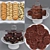 Sweet Treats Delight: Assorted Cookie Bars & Delectable Brownies 3D model small image 2