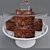 Sweet Treats Delight: Assorted Cookie Bars & Delectable Brownies 3D model small image 5