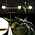 Vibia Palma 3736 Pendant Light: Modern Elegance for Any Space 3D model small image 1