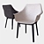 Elegant Draped Chair 3D model small image 2