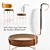 Iaia Chair & Stool Set 3D model small image 1