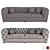 Regal Chesterfield King: Luxurious Sofa and Chair 3D model small image 2