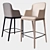 Modern Magda Stool: Sleek Italian Design 3D model small image 1