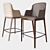 Modern Magda Stool: Sleek Italian Design 3D model small image 2