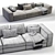 Stylish Lema SNAP Sofa 3D model small image 2