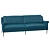 Thames Mid-Century Sofa- Timeless Elegance for Your Home! 3D model small image 2