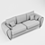 ComfortMax Sofa: Wide, Cozy, Stylish 3D model small image 3