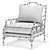 Elegant Monochrome Armchair: Eichholtz Morgan Dixon 3D model small image 3