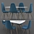 Modern Dining Table Set: Elegant and Functional 3D model small image 1