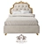 Elegance in Velvet: Josephine Mini Bed 3D model small image 1