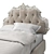 Elegance in Velvet: Josephine Mini Bed 3D model small image 3