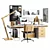 Sleek Scandinavian Workplace: Convertible, Spacious 3D model small image 5