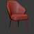 Sleek Savon Dining Chair - Contemporary Style 3D model small image 3