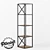 Holden Loft Rack - Customizable Solid Wood and Metal Shelf 3D model small image 1