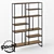 Industrial Wood Metal Shelf 3D model small image 1