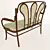 Vintage Viennese Sofa: Tonet Brothers Style 3D model small image 2
