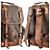 Vintage Dakota Waxed Canvas Backpack 3D model small image 2