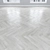 White Oak Parquet: Herringbone, Linear, Chevron 3D model small image 2