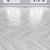 White Oak Parquet: Herringbone, Linear, Chevron 3D model small image 3