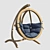 Terracotta Globo Swing Chair 3D model small image 1