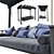 Atlanta Day Bed Swing Seat - Premium Garden Furniture 3D model small image 2