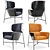 Caristo High Back Armchair: Elegant Design by SP01 3D model small image 2