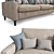 Modern 3 Seater Sofa 3D model small image 2