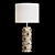 Elegant Leather Icon Table Lamp 3D model small image 1