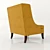 Chuchumber Dembies: Short-Back Armchair 3D model small image 2