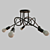 Modern Style Chandelier- Illuminate with Corona Light! 3D model small image 1