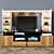 Modern 2-Piece TV Cabinet Set 3D model small image 1