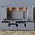 Modern 2-Piece TV Cabinet Set 3D model small image 2