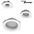 Zenit STP Gypsum Recessed Lights 3D model small image 2