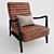 Rustic Elegance: Pryor Leather Chair 3D model small image 2