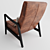 Rustic Elegance: Pryor Leather Chair 3D model small image 3