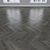 Gray Oak Parquet: Herringbone, Linear, Chevron 3D model small image 3