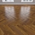 Amber Oak Parquet: Herringbone, Linear, Chevron 3D model small image 2