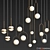 Modern Brass Ceiling Light Collection 3D model small image 1