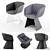 Luxury Vitesse Armchair by Bugatti 3D model small image 2