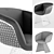 Luxury Vitesse Armchair by Bugatti 3D model small image 3