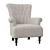 Elegant Edinburgh Wingback Chair 3D model small image 2