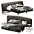 Cattelan Italia Marlon Bed: Sleek and Stylish Sleeping Solution 3D model small image 1