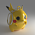 Pika-power Key Chain 3D model small image 1